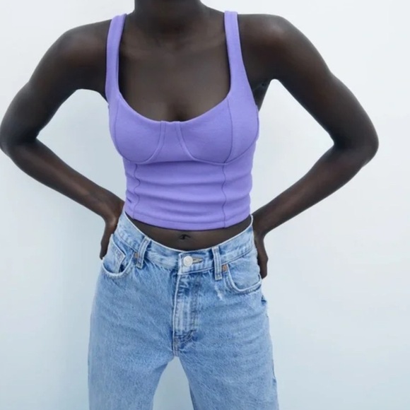 Zara purple top size S - Picture 1 of 5